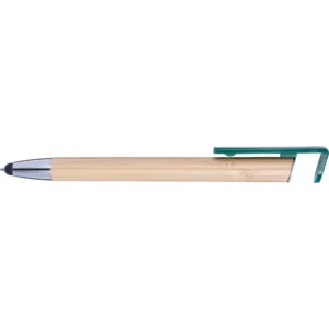 Bambusowy długopis, touch pen, stojak na telefon