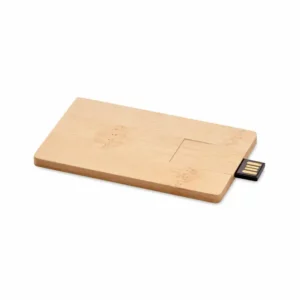 16 GB USB: bambusowa obudowa CREDITCARD PLUS