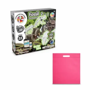 2 in 1 Fossil Excavation Kit IV. Gra edukacyjna dostarczany z torebką prezentową z włókniny (80 g/m²)