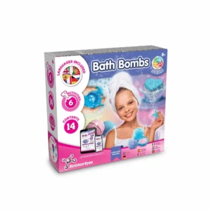 Bath Bombs Kit II. Gra edukacyjna dostarczana z papierową torebką prezentową (90 g/m²), wykonany z materiałów z certyfikatem FSC™ i innych kontrolowanych materiałów