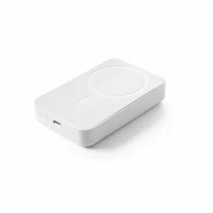 AMPERE 10. Magnetyczny power bank 10 000 mAh z superszybką ładowarką bezprzewodową 15 W wykonany w ABS pochodzącego z recyklingu (100% rABS)