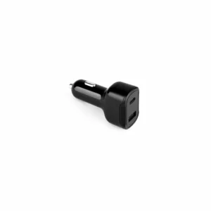 DIRAC. Adapter do zapalniczki z portem USB-A 18W i USB-C 20W wykonany w 100% z rABS