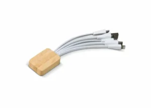 Bambusowy kabel do ładowania z plastiku z recyklingu